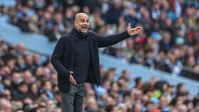 Pep Guardiola lors de Manchester City-Wolverhampton (5-1, Premier League), le 4 mai 2024