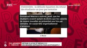 Le monde de Macron : Le retour à la fac et le repas à 1 euro sont-ils des mesures suffisantes pour les étudiants ? - 22/01