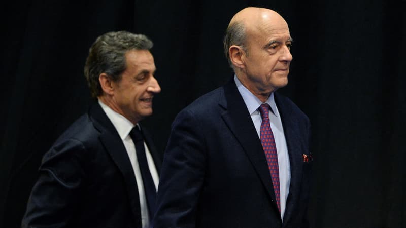 Nicolas Sarkozy et Alain Juppé, le 14 octobre 2015. 