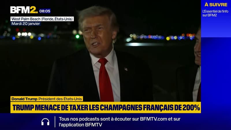 Donald Trump menace de taxer les vins et champagnes français de 200%