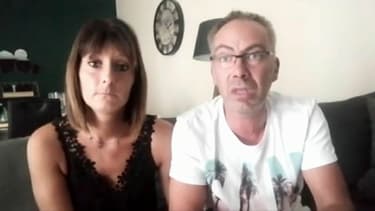 Sophie et Cédric, les parents de Léna, victime d'une pizza Buitoni