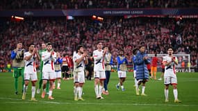 Les joueurs parisiens après Athletic Bilbao-PSG le 10 décembre 20525