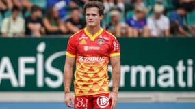 Tristan Tedder avec Perpignan en septembre 2022