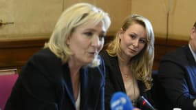 Marine Le Pen et Marion Maréchal-Le Pen, le 7 avril 2016.