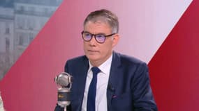 Olivier Faure, premier secrétaire du Parti socialiste, le 18 mars 2025 sur BFMTV-RMC.