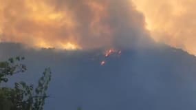 L'incendie de Chanousse dans le Buëch (Hautes-Alpes), survenu le 20 août 2023.