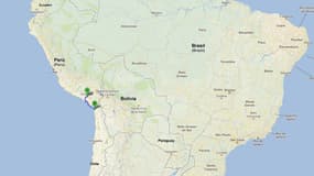 L'accident s'est produit entre Arequipa,au Pérou,et Arica,au Chili.