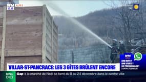 Hautes-Alpes: les trois gîtes brûlent encore à Villar-Saint-Pancrace