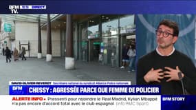 Compagne de policier agressée à Chessy: "Être femme, mari, enfant de policier aujourd'hui, ça expose à des risques", déplore David-Olivier Reverdy (Alliance police nationale)