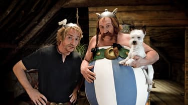 Edouard Baer et Gérard Depardieu dans "Astérix et Obélix: au service de Sa Majesté", en 2012