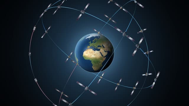 Vue d'artiste d'un satellite Galileo.