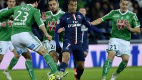 Lucas entouré de trois Stéphanois