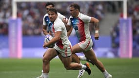 Antoine Dupont avec l'équipe de France de rugby à 7, JO de Paris 2024, 24 juillet 2024