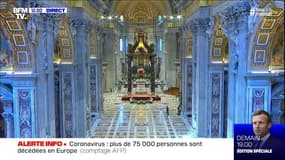 Pâques: les images de la basilique Saint-Pierre vide pour la bénédiction urbi et orbi