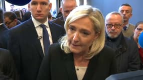 Marine Le Pen s'en est prise à jean-Luc Mélenchon ce samedi matin
