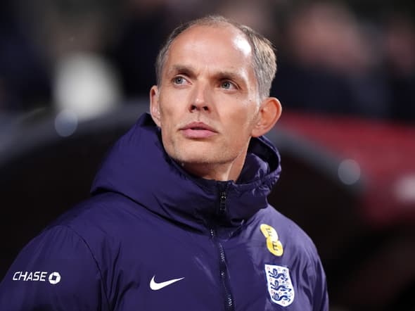 Thomas Tuchel lors du match Lettonie-Angleterre (0-5, qualifs Coupe du monde 2026), le 14 octobre 2025