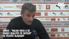Nîmes : "Nolan Roux nous fait vraiment du bien" se félicite Blaquart