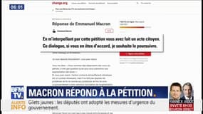 "Vous avez raison." La réponse en ligne d'Emmanuel Macron à une pétition sur les prix des carburants