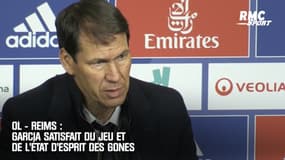 OL - Reims : Garcia satisfait du jeu et de l'état d'esprit des Gones