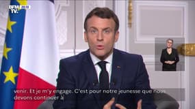 Emmanuel Macron: "Au moins jusqu'au printemps, l'épidémie pèsera encore beaucoup sur la vie de notre pays"
