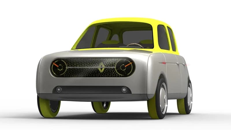 Le concept Renault Eleve, une 4L du futur, par l'Américain Allen Zadeh.