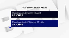 28 jours qu'il n'a pas plu à Paris