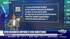 BFM Business avec vous : Quelle organisation syndicale doit-on informer si une entreprise n'a pas encore de délégué syndical ? - 19/08