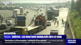 Les routiers se mettent en grève contre la réforme des retraites ce dimanche
