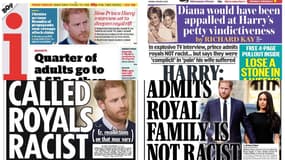 Les Unes de "iNews", du "Daily Mail", du "Sun" et du "Daily Express" du 9 janvier 2023