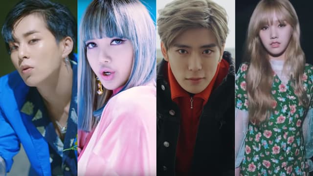 Des membres de EXO, Blackpink, NCT U et Oh My Girl
