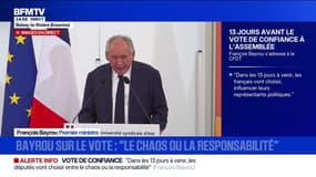 Chômage: "Les causes sont multiples et tiennent aux conditions de travail", assure François Bayrou qui détaille un point de "retour à l'emploi efficace"