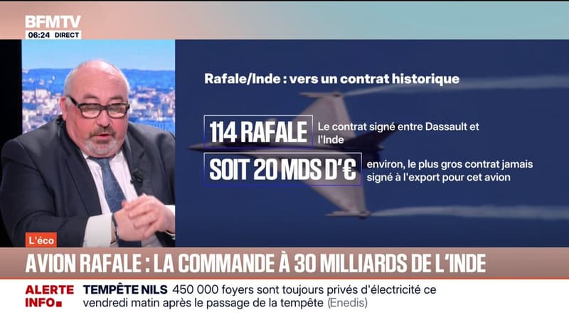 L'ÉCO - L'Inde approuve l'achat de nouveaux chasseurs français Rafale pour un montant de 30 milliards d'euros