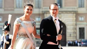 La princesse héritière de Suède, Victoria, et son époux le prince Danieln, le 13 juin 2015 à Stockholm