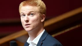 Le député La France Insoumise Adrien Quatennens le 16 juillet 2019 à l'Assemblée Nationale