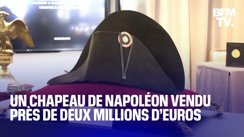 Un chapeau de Napoléon vendu près de deux millions d'euros aux enchères