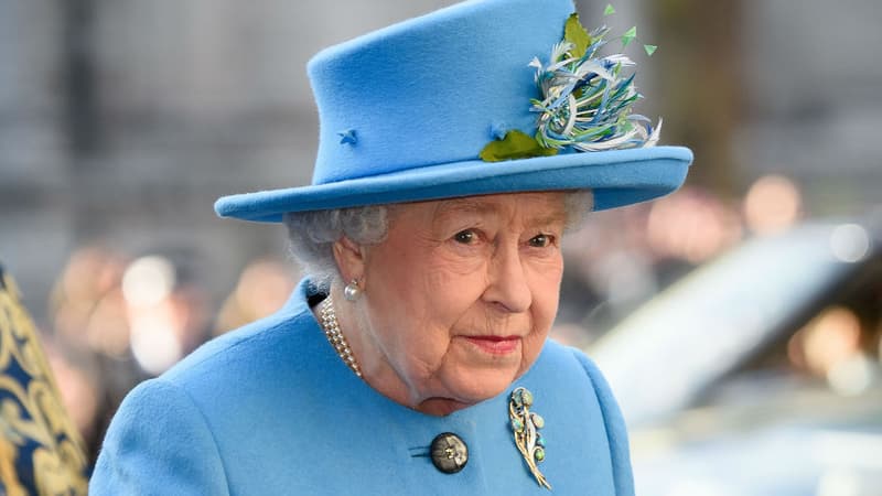Elizabeth II à l'abbaye de Westminster le 14 mars 2016 