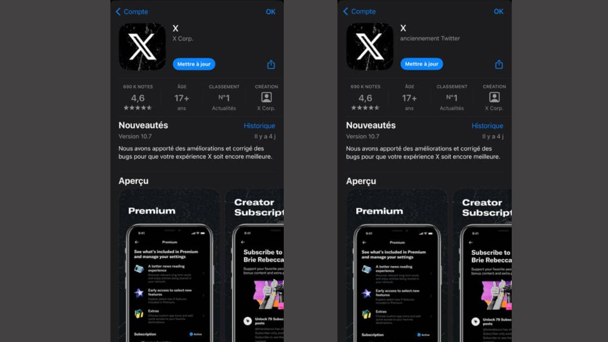 X mentionne Twitter pour faire revenir les utilisateurs