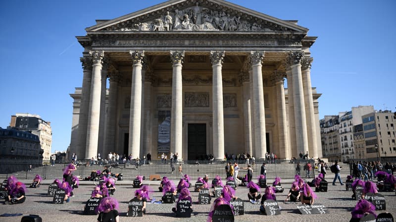 Le collectif #NousToutes s'est mobilisé dimanche à Paris pour dénoncer le 101ème féminicide de l'année en France.