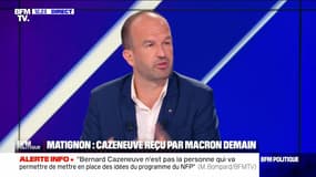 "La seule obsession du président de la République, c'est essayer de fracturer le NFP pour pouvoir conserver le pouvoir", Manuel Bompard - 01/09