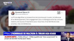 Le prince Karim Aga Khan est mort à 88 ans, Emmanuel Macron salue "son engagement pour le dialogue entre les cultures"