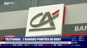 Télétravail: deux banques pointées du doigt