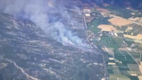 Incendie près de Tarascon le 14 juillet 2022