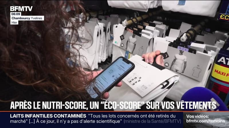 L'éco-score, qui permet de connaître le coût écologique d'un vêtement, fait son apparition dans les rayons