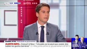 Gabriel Attal: "S'évader, ça ne peut pas vouloir dire oublier les gestes barrières"