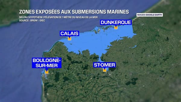 Avec le réchauffement climatique et la montée des eaux, plusieurs communes des Hauts-de-France sont menacées