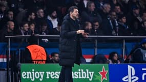 Diego Simeone lors de PSG-Atlético (1-2, Ligue des champions), le 6 novembre 2024
