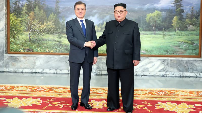 Rencontre entre Moon Jae-in et Kim Jong Un le 26 mai 2018