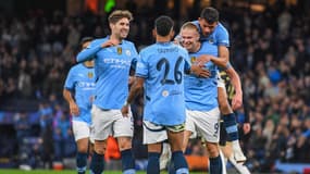 Erling Haaland célébré après son but lors de Manchester City-Sparta Prague (5-0, Ligue des champions), le 23 octobre 2024