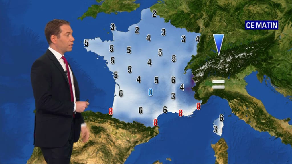 Les températures de ce vendredi 5 mars 2020.