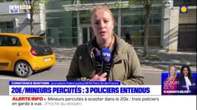 Mineurs percutés à scooter à Paris: trois policiers placés en garde à vue